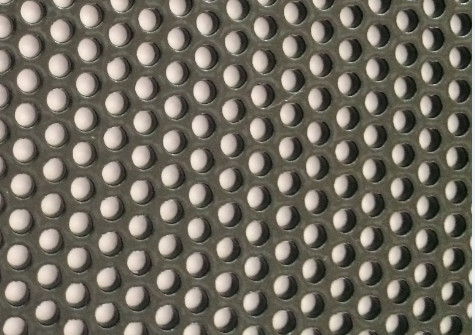 Black Metal Mesh Sheet , Round Hole 2.0 Mm  Aluminum Punched Aluminum Sheet